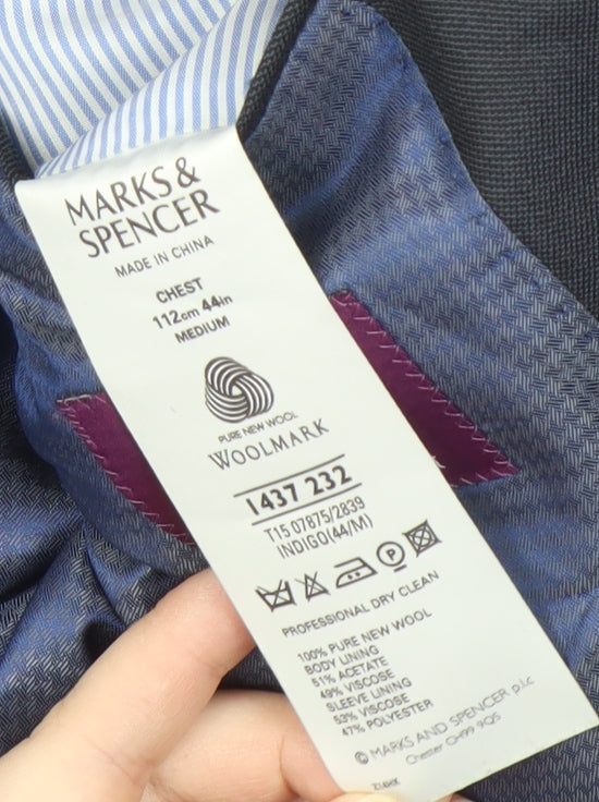 Marks & Spencer Men's Blue Medium Blazer