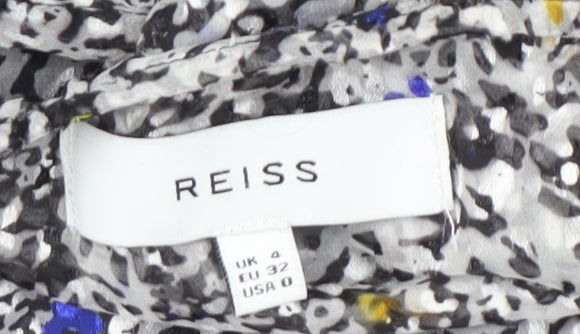 Reiss Women's Multicoloured Floral Shift Dress - Size 4