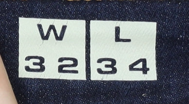 Ringspun Men's Blue Skinny Jeans, Size 32, Distressed