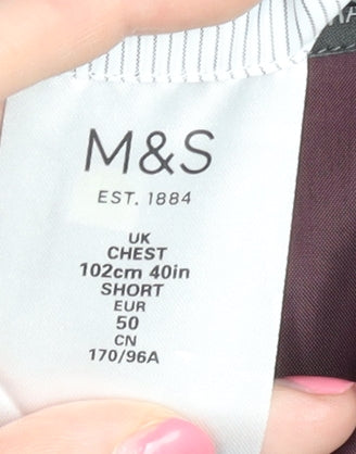 Marks & Spencer Men's Grey Blazer, 40 Short, Jacket