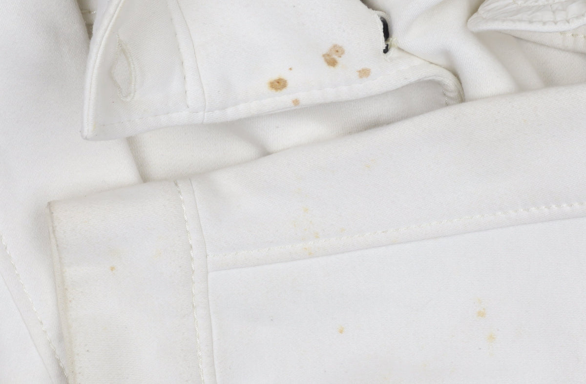 BHS Women's White Cotton Pea Coat, Size M, Double-Breasted
