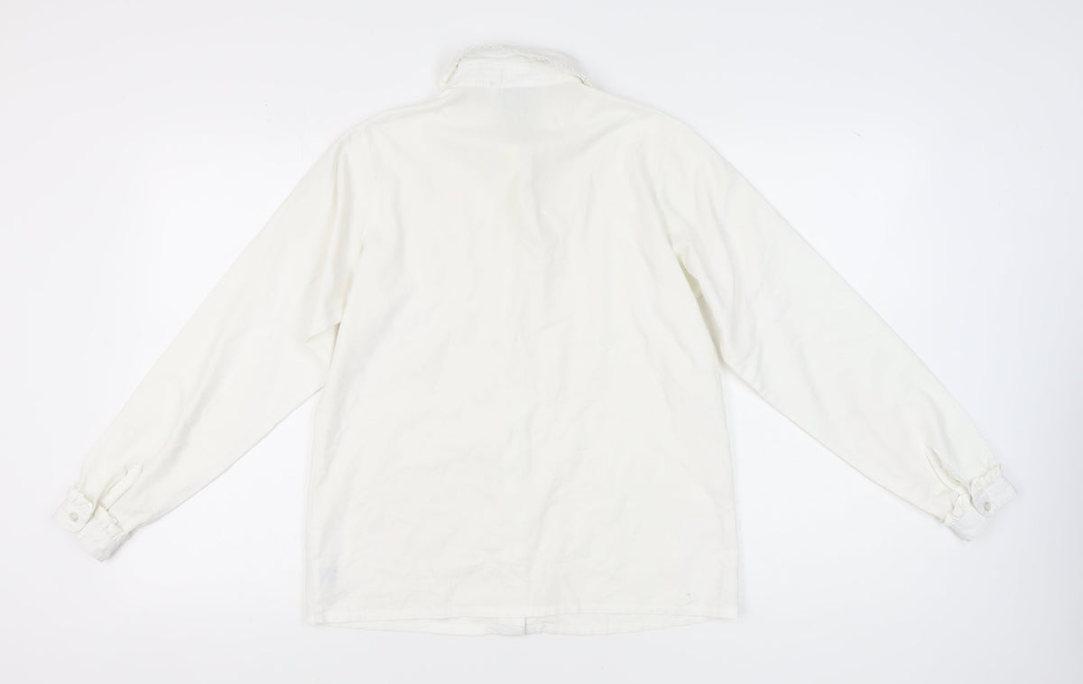 Fashion Sprit Women’s White Blouse, Size 14, Casual Wear