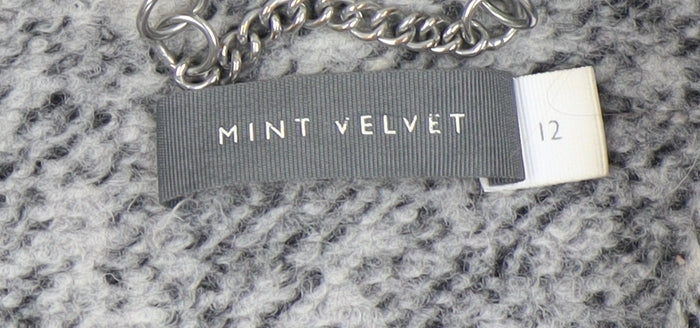 Mint Velvet Women's Grey Overcoat Size 12