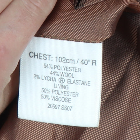 Greenwoods Men's Brown Blazer 40R Formal Jacket