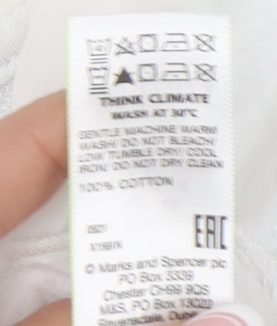 Marks & Spencer Women's White Pullover Sweatshirt Size 20