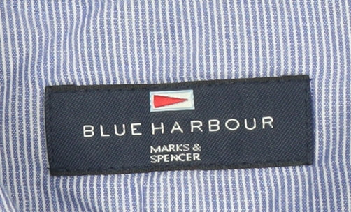 Marks & Spencer Blue Long Sleeve Polo M