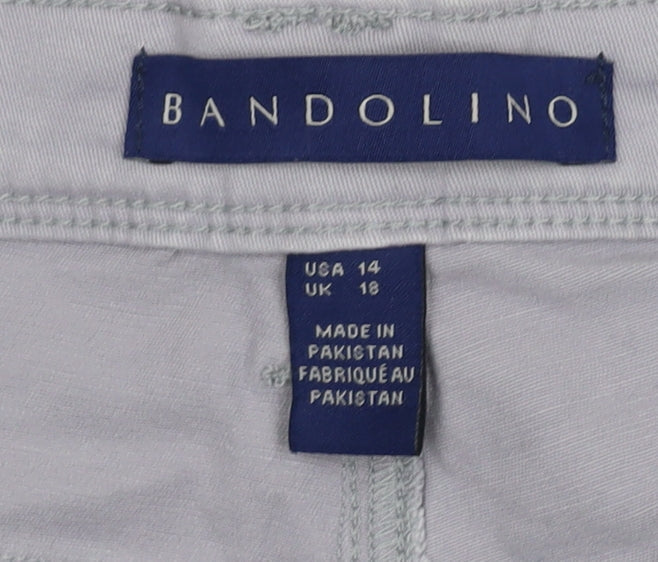 Bandolino Women's Grey Straight Trousers Size 18