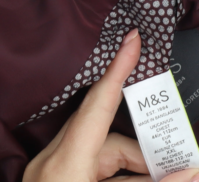Marks and Spencer Men's Black Suit Jacket 2XL