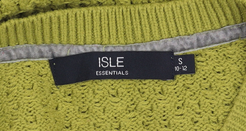 ISLE Women's Green Pullover Jumper, Size S