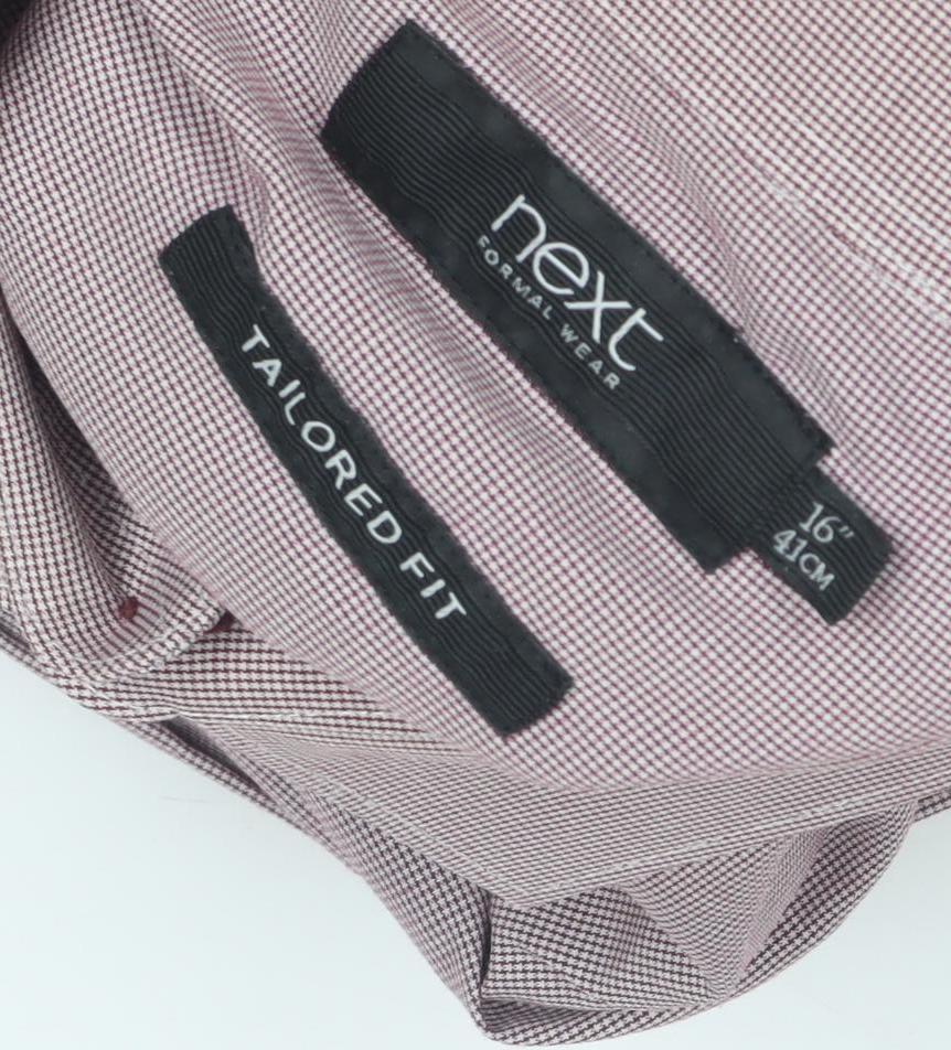 Next Men's Multicoloured Check Dress Shirt, M, Formal