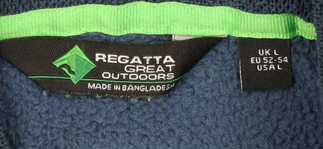 Regatta Great Outdoors Men's Blue Fleece 1/2 Zip Pullover L