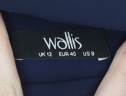 Wallis Women Blue Long Sleeve Dress Size 12