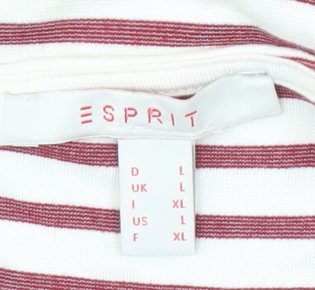 Esprit Women's Multicoloured Striped Shift Dress L