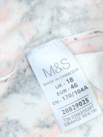 Marks & Spencer Women's Multicoloured Pullover Jumper - Size 18