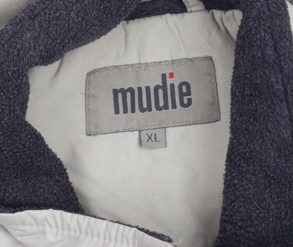 Mudie Men's Beige XL Basic Jacket with Full Zip