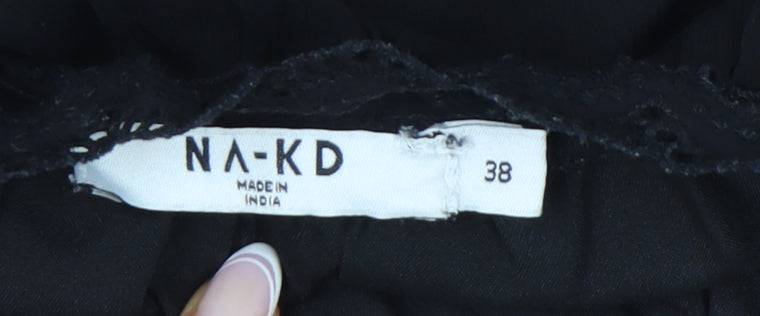 NA-KD Women's Black Camisole Tank Top Size 10