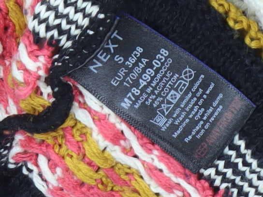 Next Women's Black Multicoloured Pullover Jumper S