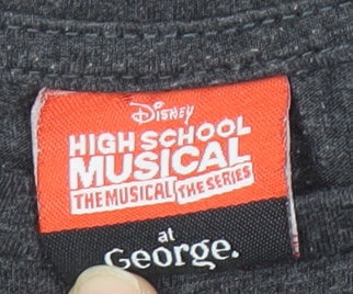 George Girls Grey Cropped High School Musical T-Shirt 11-12 Years