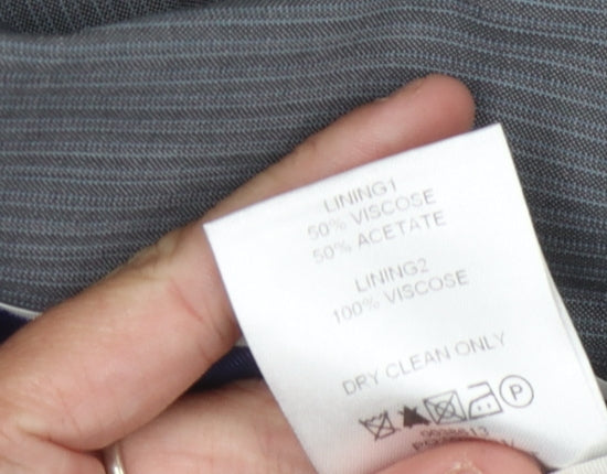 Jeff Banks Men's Grey Regular Blazer - 44 Chest