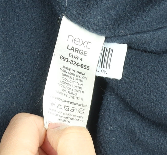 Next Men's Blue Windbreaker Jacket L