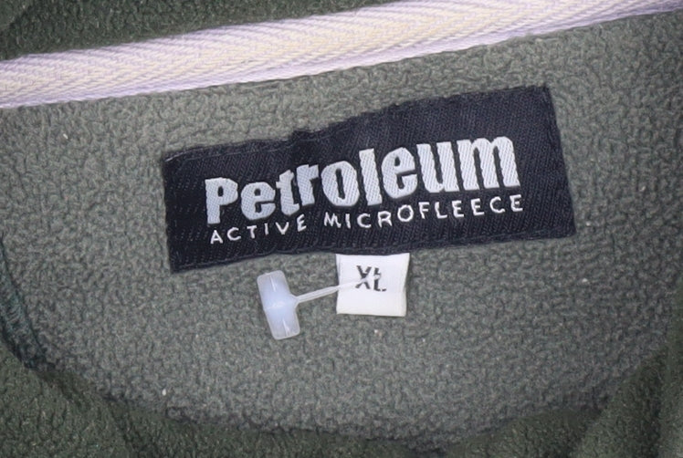 Petroleum Men's Green Pullover Fleece Sweatshirt XL