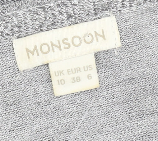 Monsoon Women's Grey Pullover Jumper Size 10