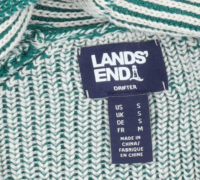 Lands' End Women's Multicoloured Open Front Cardigan S