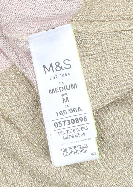 Marks and Spencer Women's Beige Pullover Jumper, M