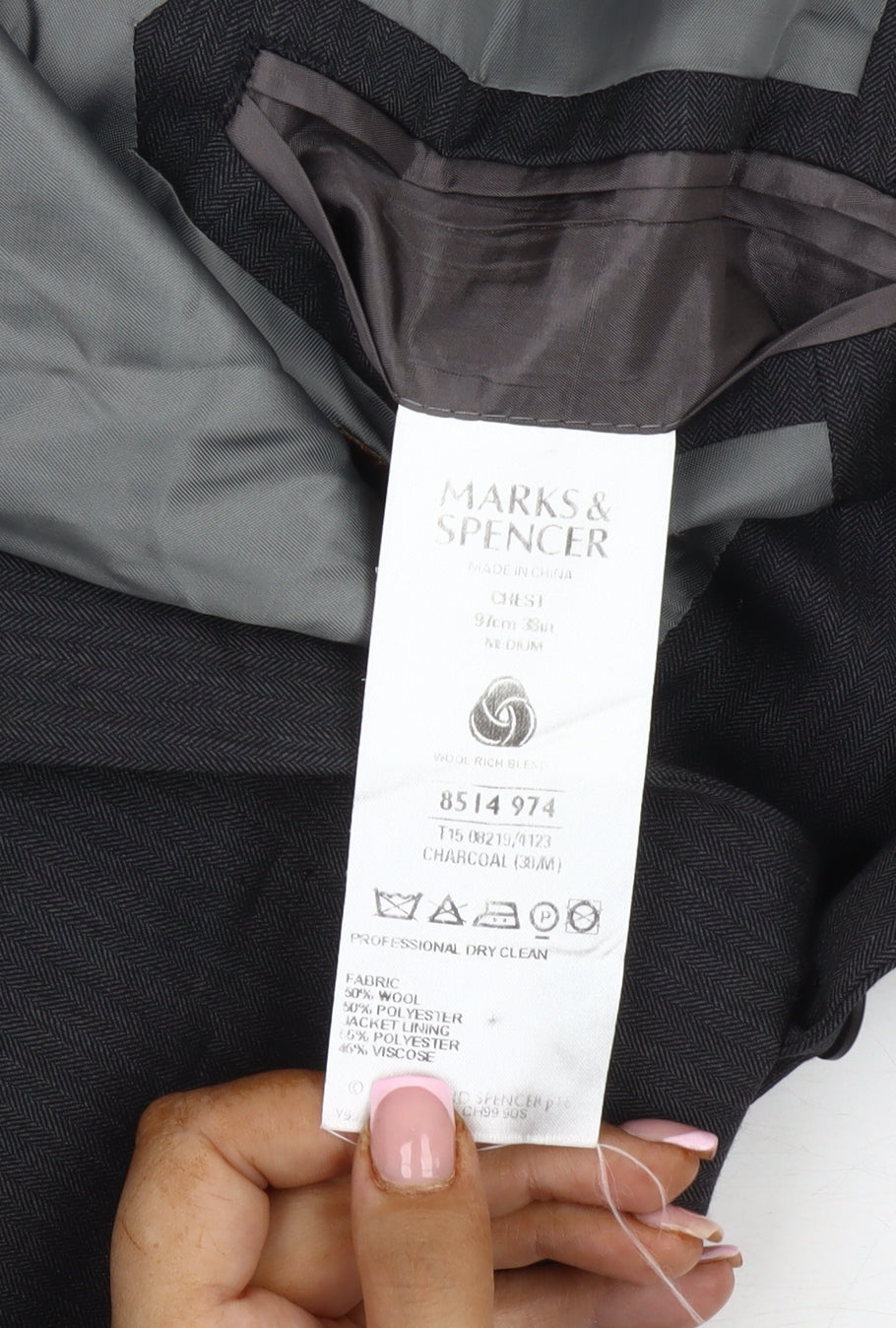 Marks & Spencer Men's Grey 38R Blazer