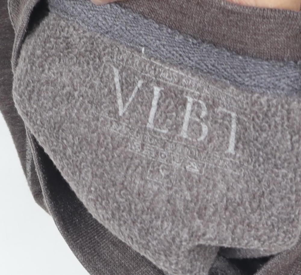 VLBT Men's Brown Graphic Pullover Sweatshirt