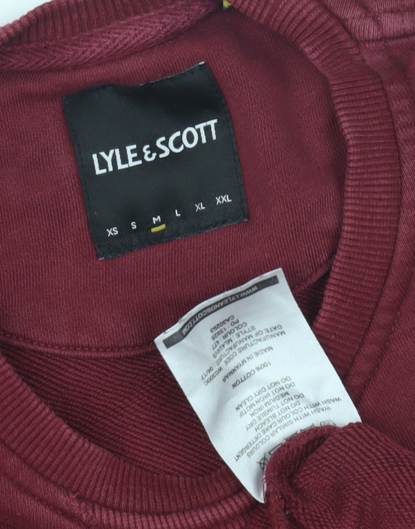 Lyle & Scott Red Jersey T-Shirt M Unisex Adults