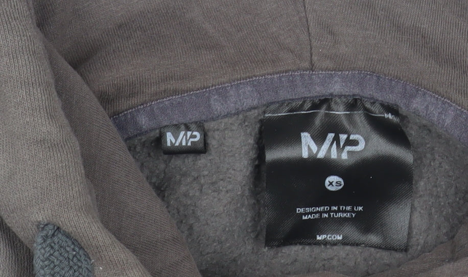 MP Unisex Adults Grey Pullover Hoodie XS