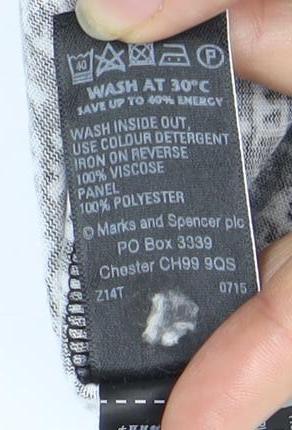 Marks & Spencer Women's Black Woven Dress, Size 14