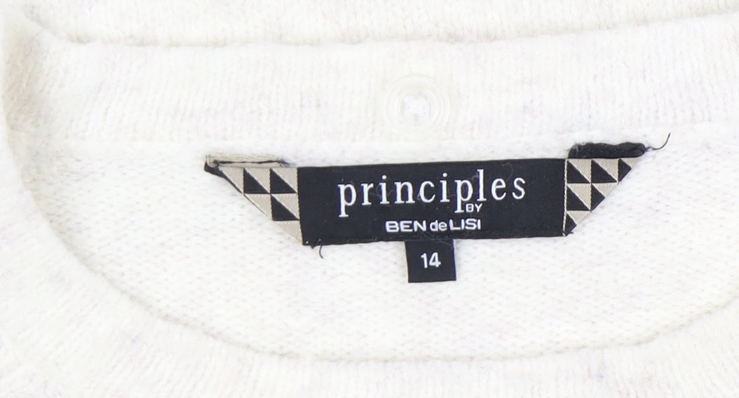 Principles by Ben de Lisi Women's Ivory Jumper Size 14