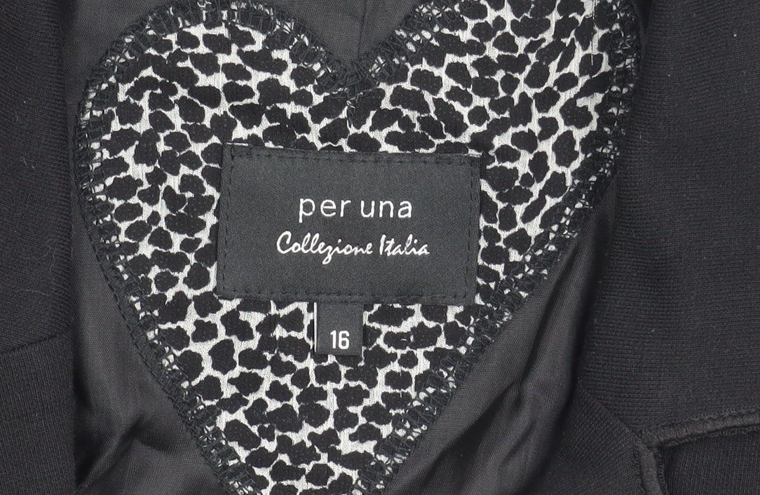 Marks & Spencer Women Black Blazer Size 16
