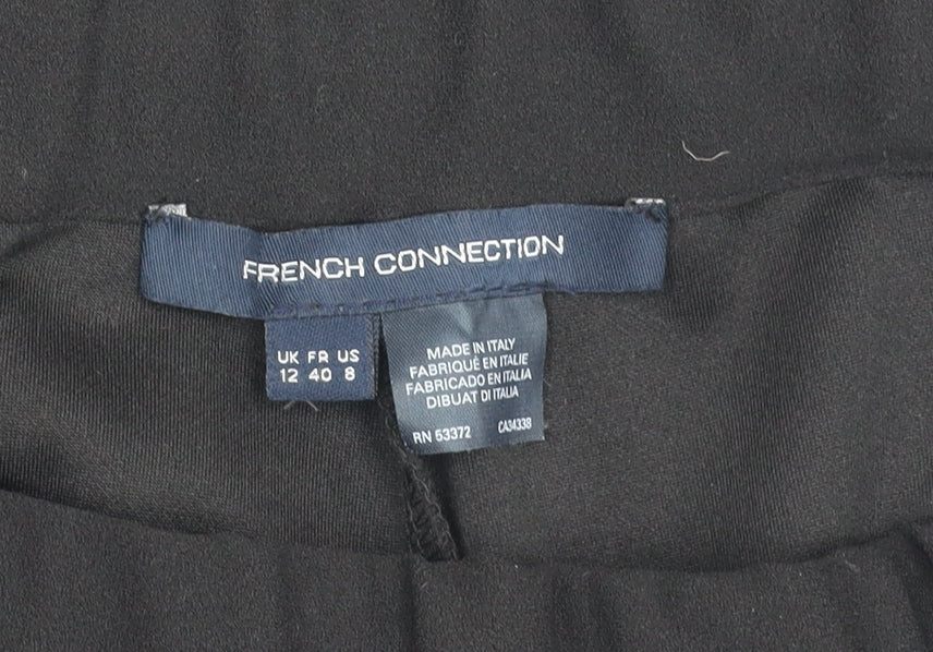 French Connection Women's Black Tapered Trousers UK 12