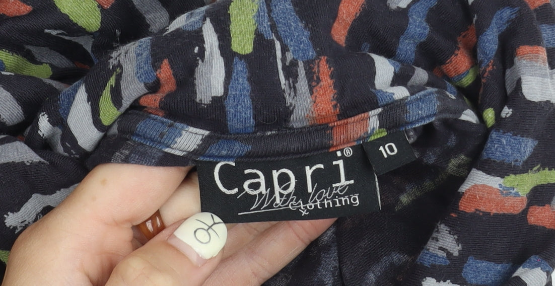 Capri Women's Multicolour Geometric Dress Size 10