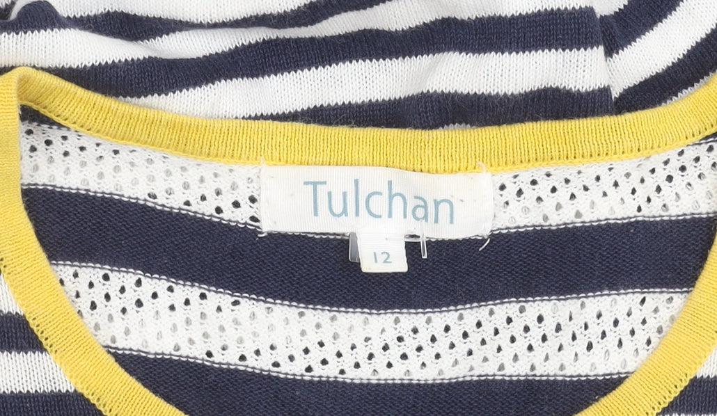 Tulchan Women's Blue Striped Jumper, Size 12