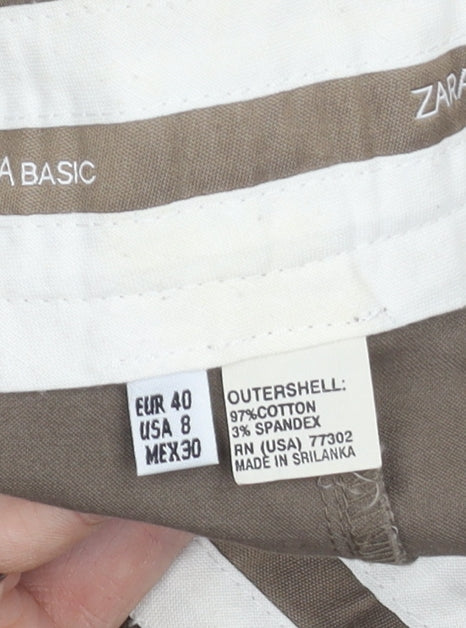 Zara Basic Women's Brown Skirt Size 12