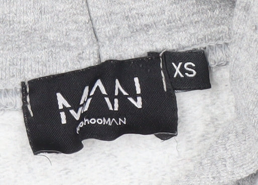 boohooMAN Men's Grey NASA Pullover Hoodie XS
