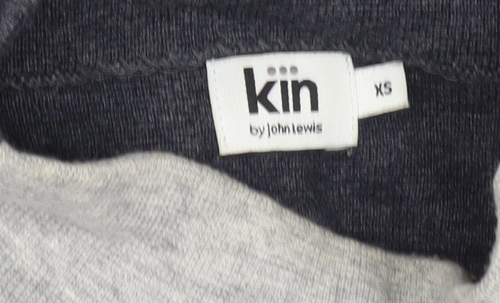 John Lewis Womens Grey XS High Neck Knit Jumper