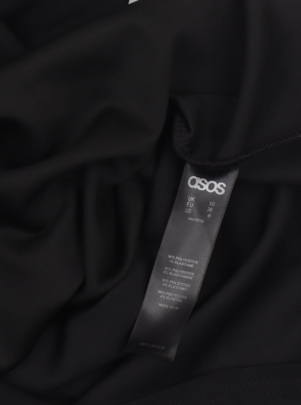 ASOS Black Dress in Size 10 for Women