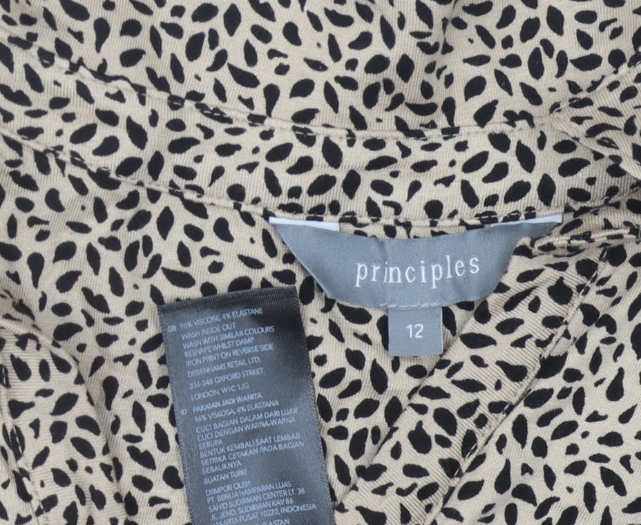 Principles Women's Animal Print Collared Dress