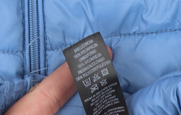 Dunnes Women's Blue Waistcoat, Size S, Full Zip
