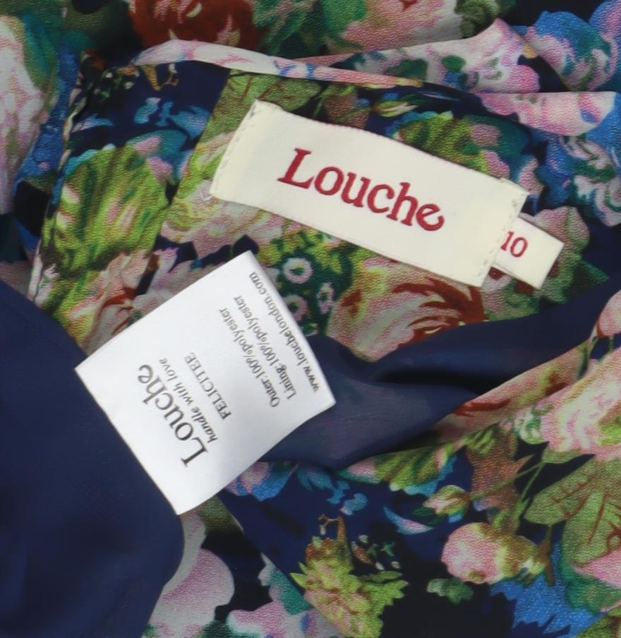 Louche Women's Multicoloured Floral Dress Size 10