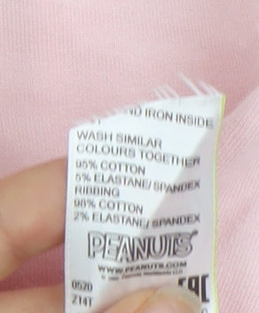Marks and Spencer Girls Pink Snoopy Hoodie 13-14 Years