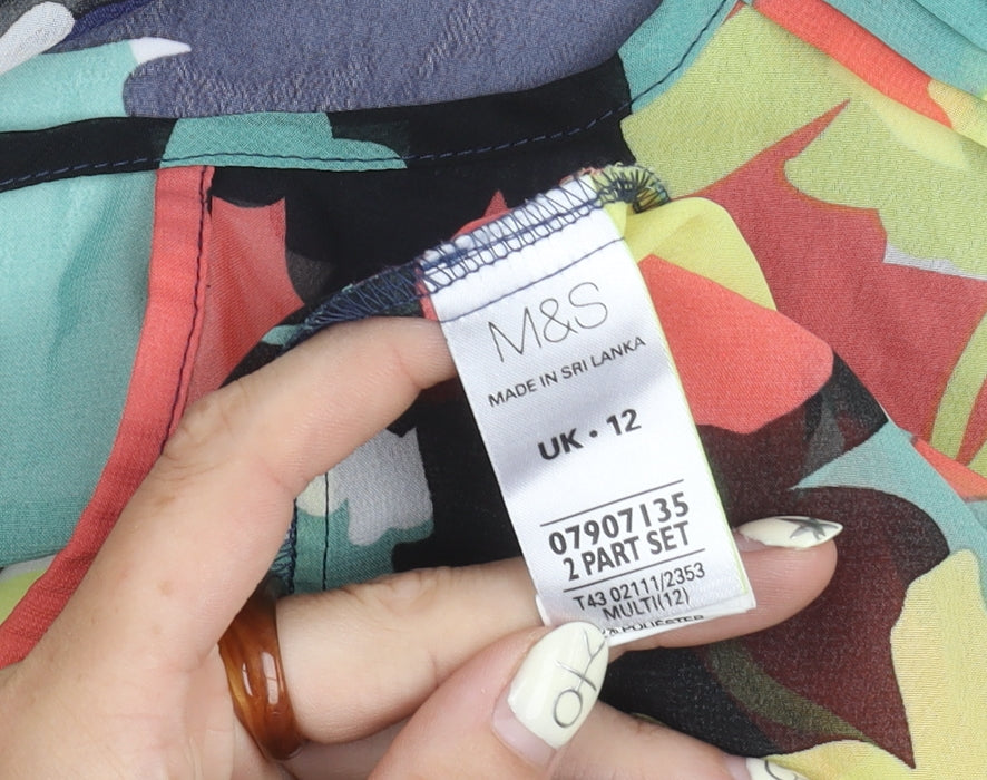 Marks & Spencer Multicoloured Top, Size 12, Women's