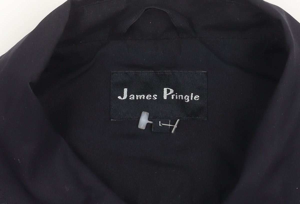 James Pringle Men's Black Mid-Length Classic Jacket
