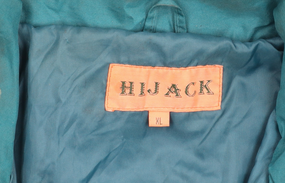 Hijack Men's Blue XL Casual Long Jacket