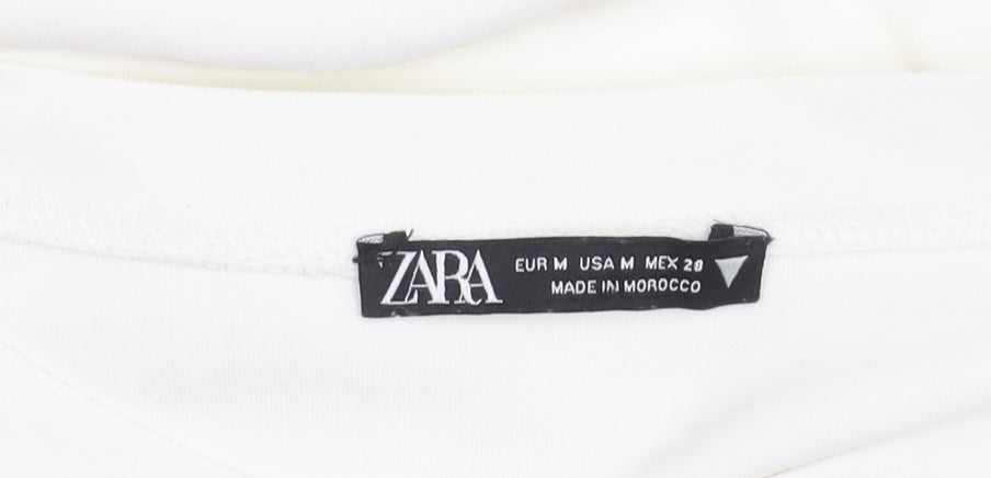 Zara Women's White Dress Size 12
